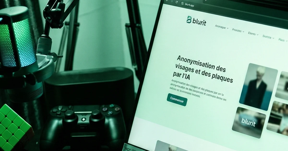 Parcours de floutage visage vidéo IA en ligne sur Blurit Studio