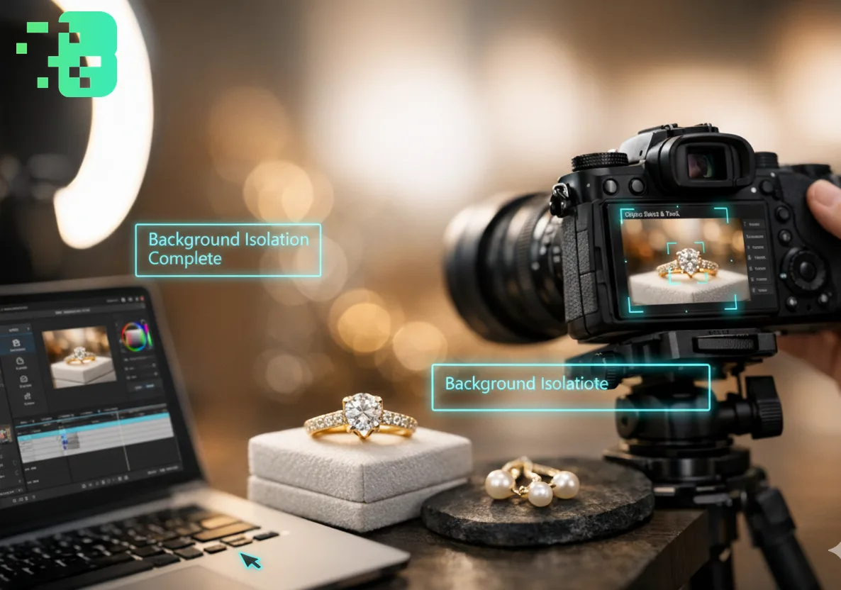 كيفية تمويه الخلفية في فيديوهات منتجات المجوهرات
